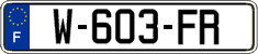 French license plate, SIV (garage)