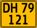 License plate of Denmark, Commercial vehicles