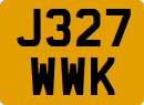 License plate of the United Kingdom, 1983 year system