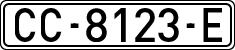 License plates of Spain, 1971 year series