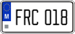 License plate of Malta, Regular plates (ABC 123)