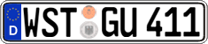 German license plate, Regular plates