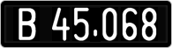 License plate of Austria, 1947 year system