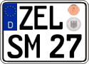 German license plate, Regular plates