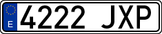 License plates of Spain, Ordinary (2000)