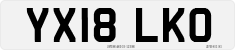 License plate of the United Kingdom, 2001 year system