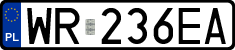License plates of Poland, Regular car plates