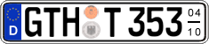 German license plate, Seasonal plates