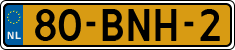 License plate of the Netherlands, Heavy Commercial Vehicles (1994 system)