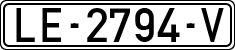 License plates of Spain, 1971 year series