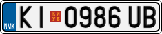 License plate of North Macedonia, Regular plates (2012)