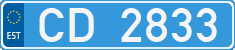 License plate of Estonia, Diplomatic