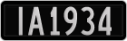 License plate of New Zealand, AB1(234)