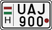 license plates of Hungary, Motorcycles (1990)