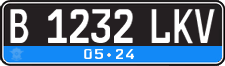 License plate of Indonesia, Regular plates