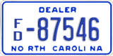 North Carolina, Dealer (A/D-12345(6))