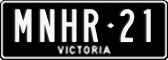 Victoria, Vanity Plates