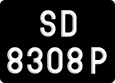 License plate of Malaysia, AB(C) 1(234) D