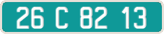 French license plate, Diplomatic