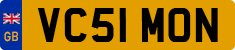 License plate of the United Kingdom, 2001 year system