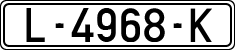 License plates of Spain, 1971 year series