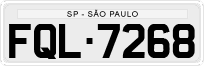 License plate of Brazil, Private owners (1990)