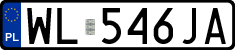 License plates of Poland, Regular car plates