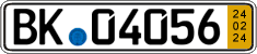 German license plate, Short-term transit plates