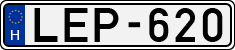 license plates of Hungary, Cars (1990)