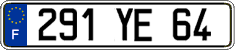 French license plate, FNI