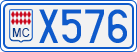 License plate of Monaco, Cars