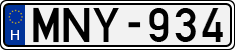 license plates of Hungary, Cars (1990)
