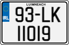 License plate of Ireland, Regular plates