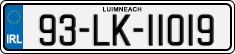 License plate of Ireland, Regular plates
