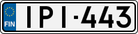 License plate of Finland, Cars