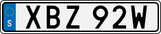 License plate of Sweden, Regular plates