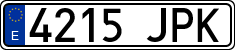 License plates of Spain, Ordinary (2000)