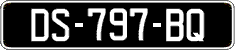 French license plate, SIV (oldtimers)
