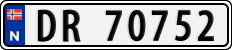 License plate of Norway, Cars