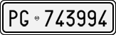 License plate of Italy, Cars (1927 year series)