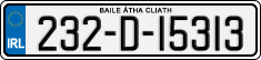 License plate of Ireland, Regular plates