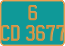 French license plate, Diplomatic