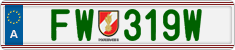 License plate of Austria, Official services and consulates