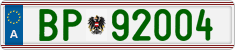 License plate of Austria, Official services and consulates