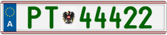 License plate of Austria, Official services and consulates
