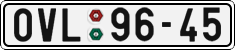 License plate of the Czech Republic, Cars (1960)