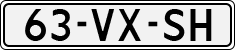 License plate of the Netherlands, Light Commercial Vehicles (1994 system)