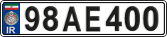 License plate of Iran, License plates for driving abroad (2015)
