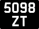 License plate of the United Kingdom, 1932 year system