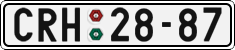 License plate of the Czech Republic, Cars (1960)